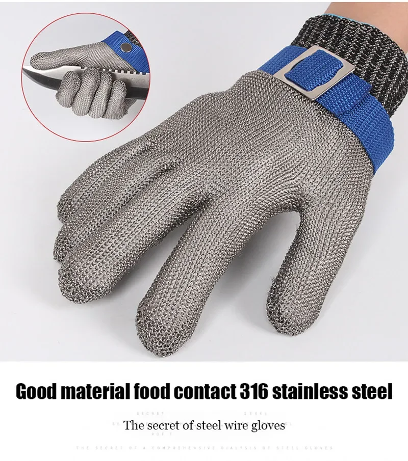 ถุงมือสแตนเลสกันบาดระดับ 5 ถุง - Cut Resistant Glove บทวิจารณ์และราคา