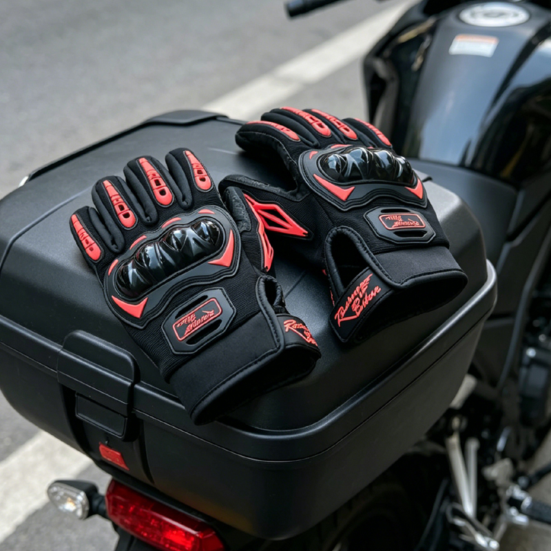 ถุงมือมอเตอร์ไซค์สำหรับผู้ชาย  - Motorcycle Glove Knuckle บทวิจารณ์และราคา