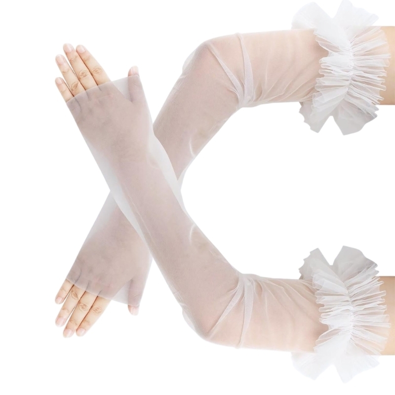 งานแต่งงานที่หรูหราปลอกแขนแบบไ - Fingerless Glove Knit บทวิจารณ์และราคา