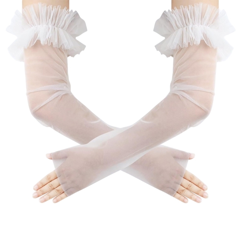งานแต่งงานที่หรูหราปลอกแขนแบบไ - Fingerless Glove Knit บทวิจารณ์และราคา