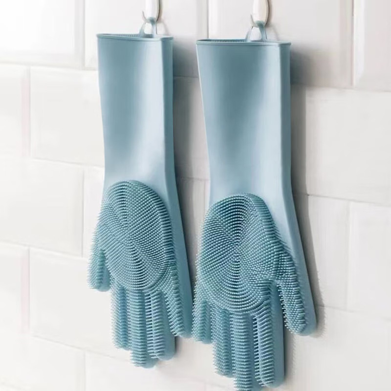 ถุงมือซิลิโคนสำหรับล้างจาน, ถุ - Dish Glove Rubber บทวิจารณ์และราคา