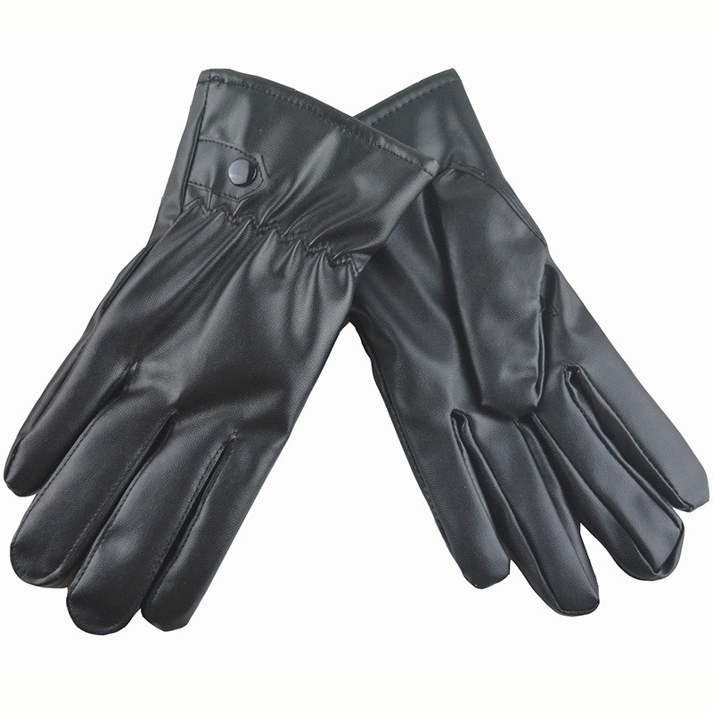 ถุงมือหนัง PU สีดำแฟชั่นฤดูหนา - Leather Driving Glove บทวิจารณ์และราคา
