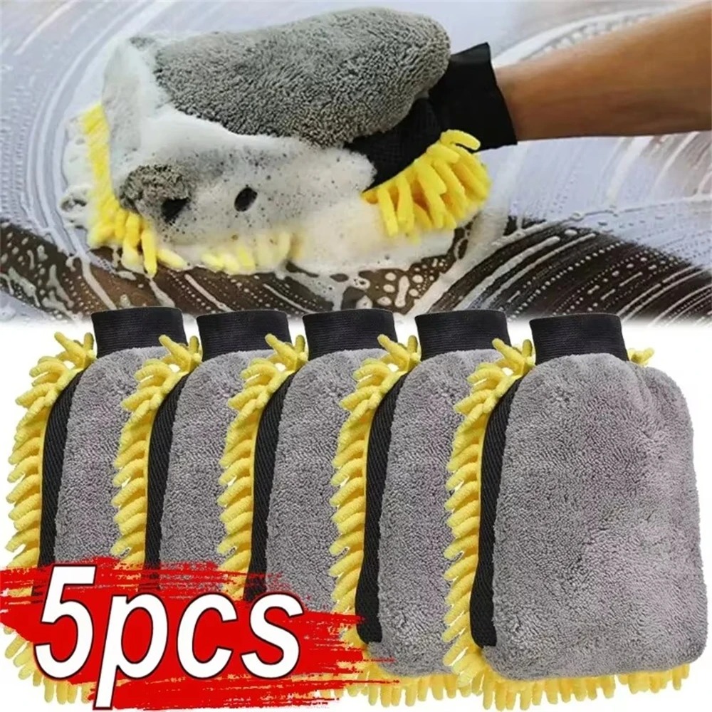 1/5pcs ล้างรถถุงมือกันน้ําไมโค - Gardening Glove Waterproof บทวิจารณ์และราคา