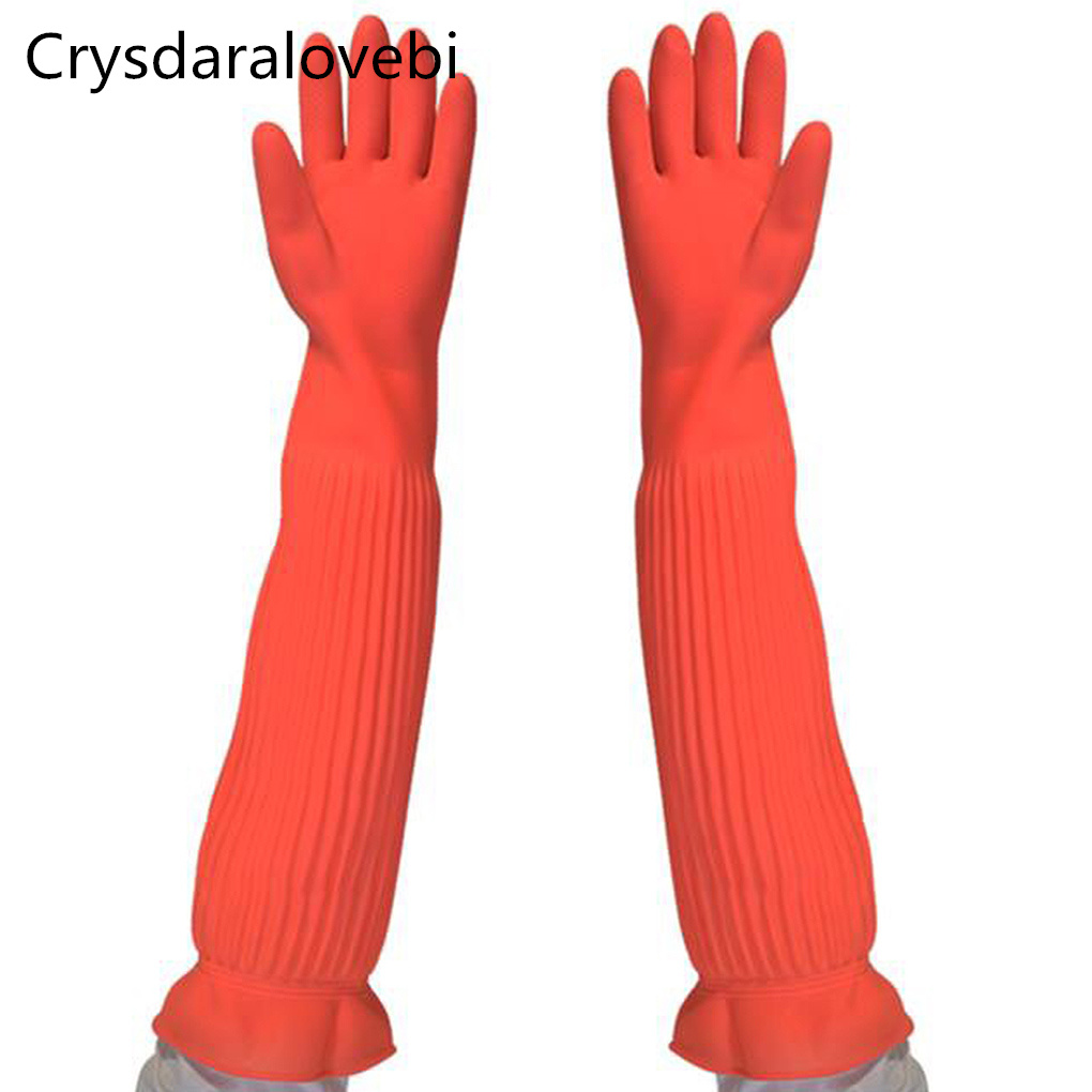 45/55 ซม.กันน้ำถุงมือที่ใช้ในค - Rubber Glove Cleaning บทวิจารณ์และราคา