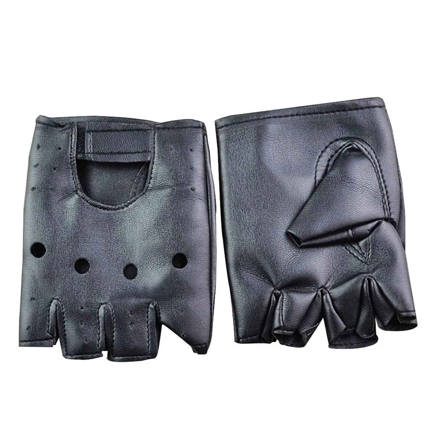 ถุงมือหนังเทียมแบบครึ่งนิ้วสำห - Leather Driving Glove บทวิจารณ์และราคา