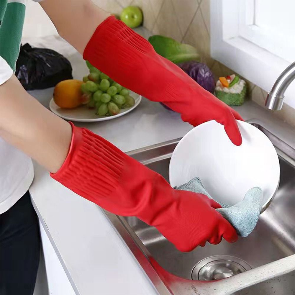 ถุงมือยางสำหรับงานหนัก1คู่พร้อ - Dish Glove Rubber บทวิจารณ์และราคา