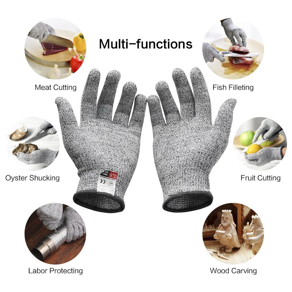 ถุงมือกันบาดระดับ 5 HPPE สำหรั - Cut Resistant Glove บทวิจารณ์และราคา
