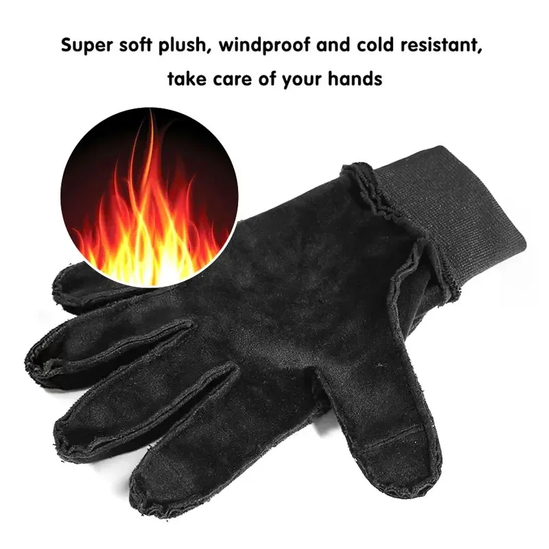 กันน้ําสีดํา/สีเทาลื่นสกีขี่หิ - Ski Glove Waterproof บทวิจารณ์และราคา
