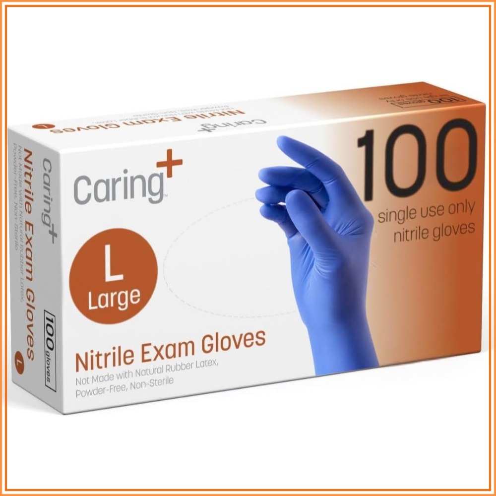 ถุงมือไนไตรล์สำหรับตรวจโรค สีฟ - Exam Glove Nitrile บทวิจารณ์และราคา
