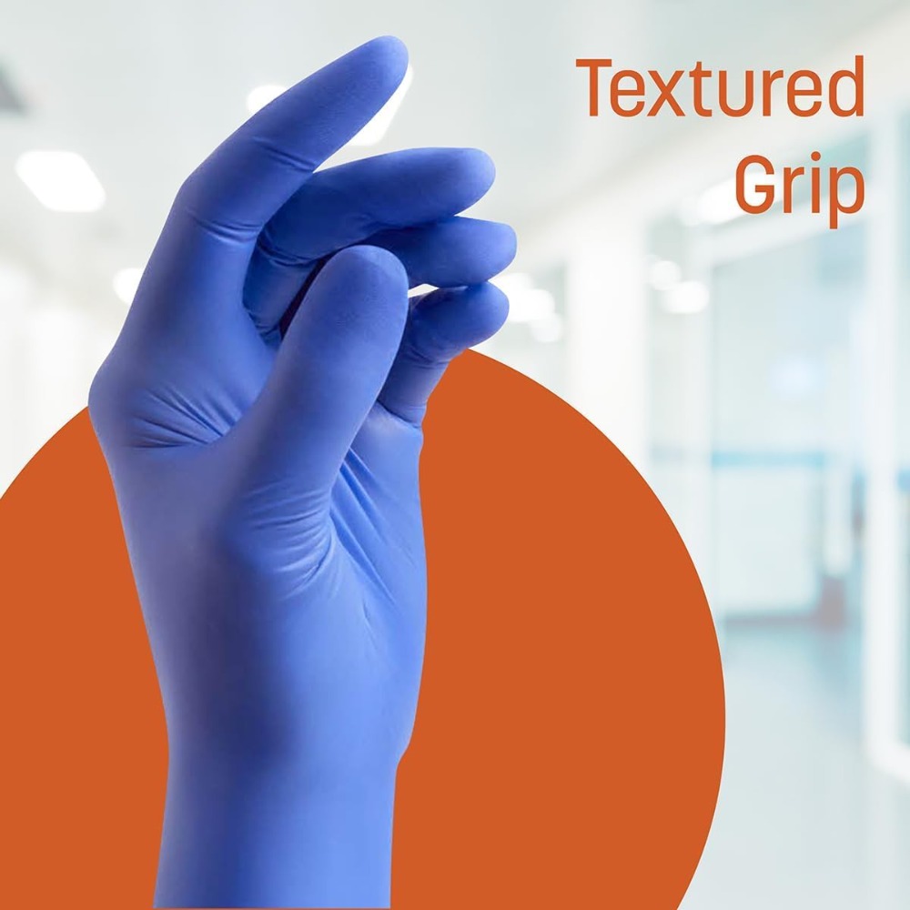ถุงมือไนไตรล์สำหรับตรวจโรค สีฟ - Exam Glove Nitrile บทวิจารณ์และราคา