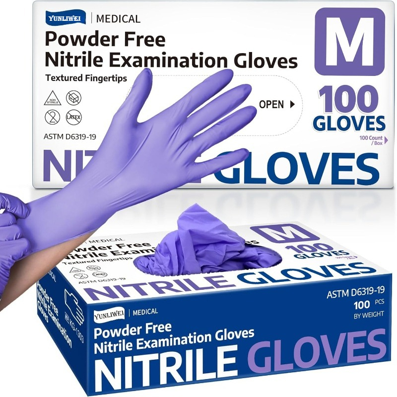 ถุงมือแบบใช้แล้วทิ้ง ถุงมือตรว - Exam Glove Nitrile บทวิจารณ์และราคา