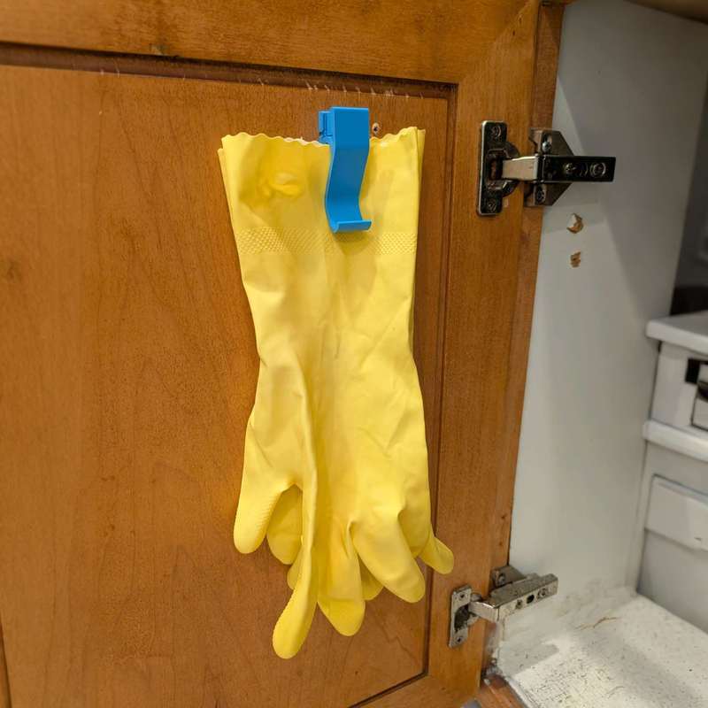 ที่แขวนติดผนังห้องครัวห้องน้ำแ - Rubber Glove Cleaning บทวิจารณ์และราคา
