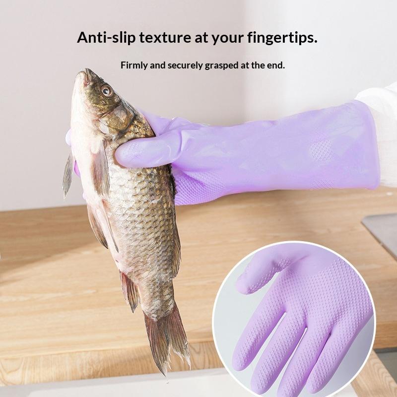 1 คู่ถุงมือยางล้างจาน, พร้อมด้ - Dish Glove Rubber บทวิจารณ์และราคา