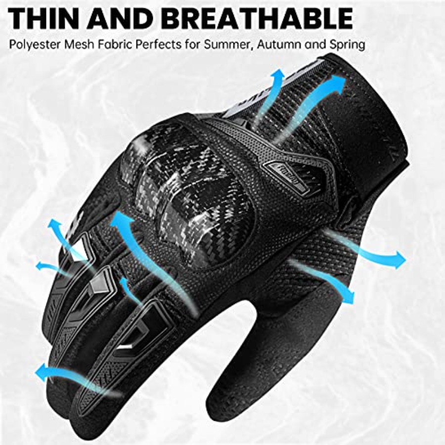 ถุงมือมอเตอร์ไซค์แบบสัมผัสหน้า - Motorcycle Glove Knuckle บทวิจารณ์และราคา