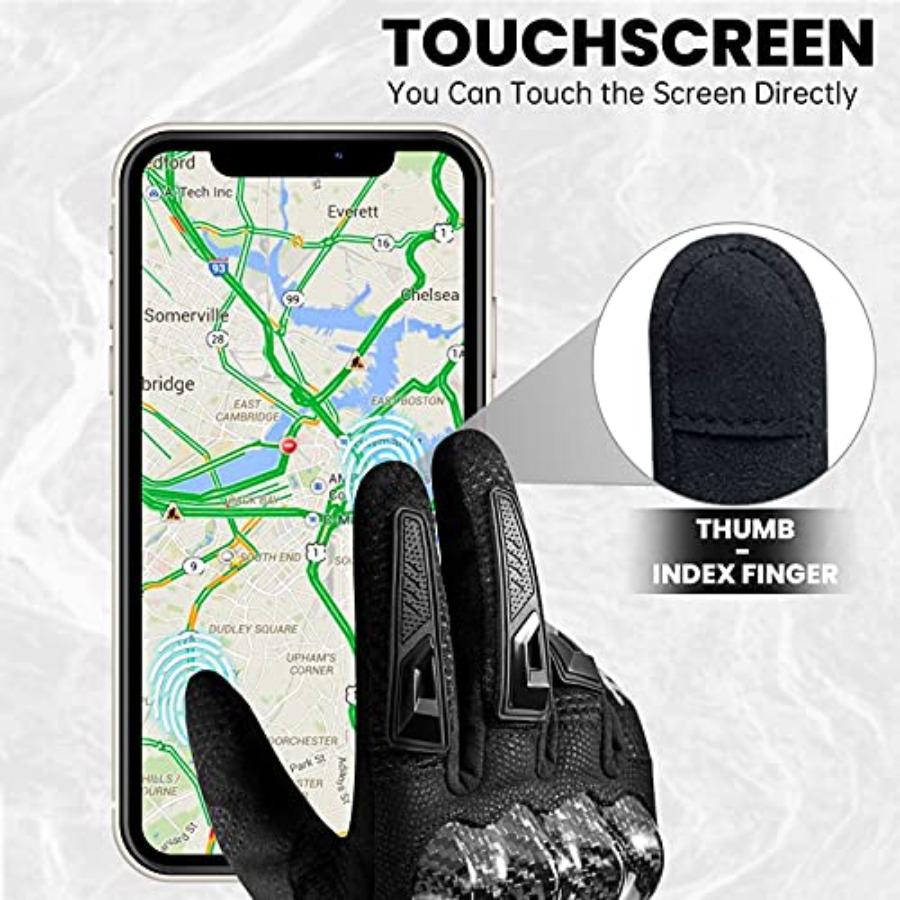 ถุงมือมอเตอร์ไซค์แบบสัมผัสหน้า - Motorcycle Glove Knuckle บทวิจารณ์และราคา