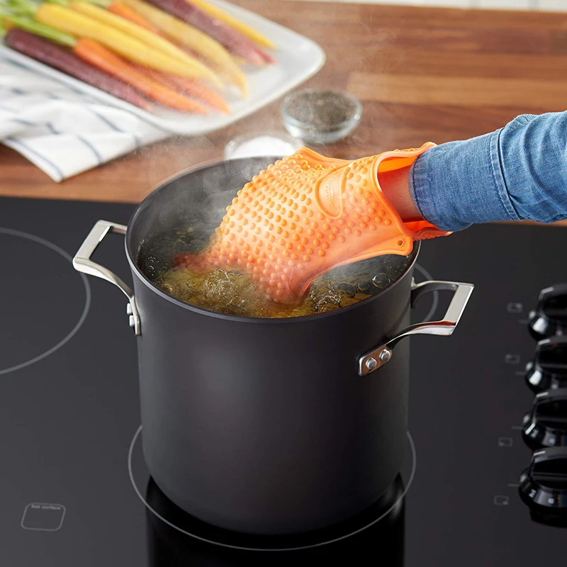 บาร์บีคิวซิลิโคนย่างถุงมือถุงม - Oven Mitt Silicone บทวิจารณ์และราคา