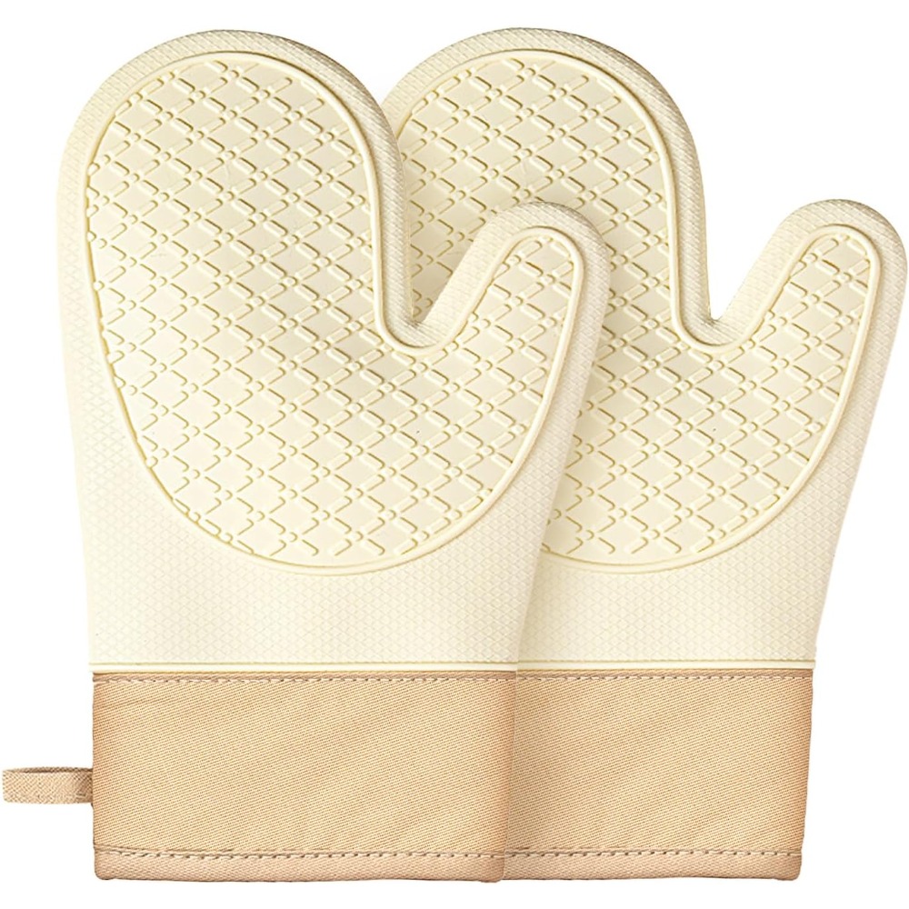 ชุดถุงมือซิลิโคนกันความร้อนสำห - Oven Mitt Silicone บทวิจารณ์และราคา