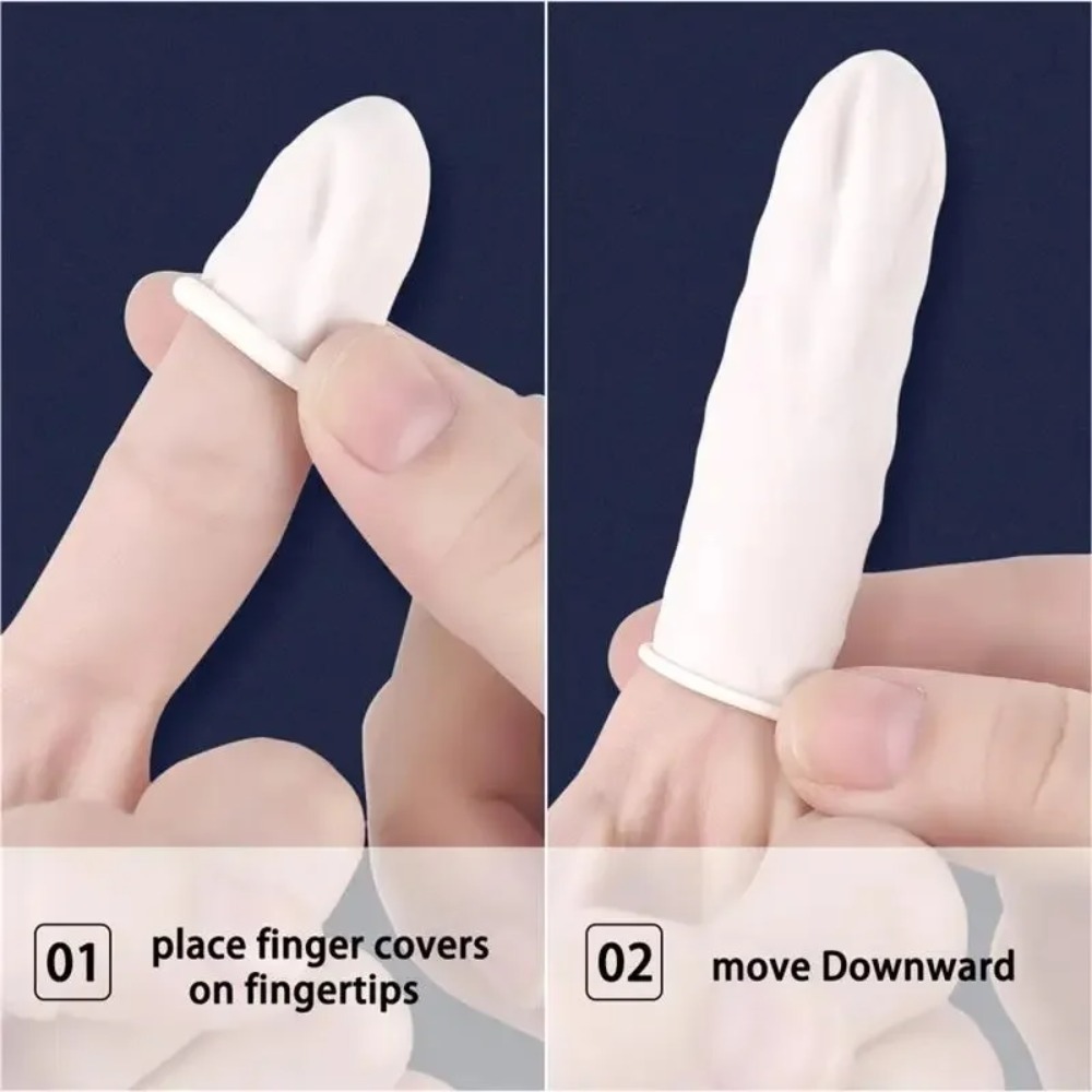 20 ชิ้น/100 ชิ้น ชุดปลอกนิ้วยา - Latex Disposable Glove บทวิจารณ์และราคา