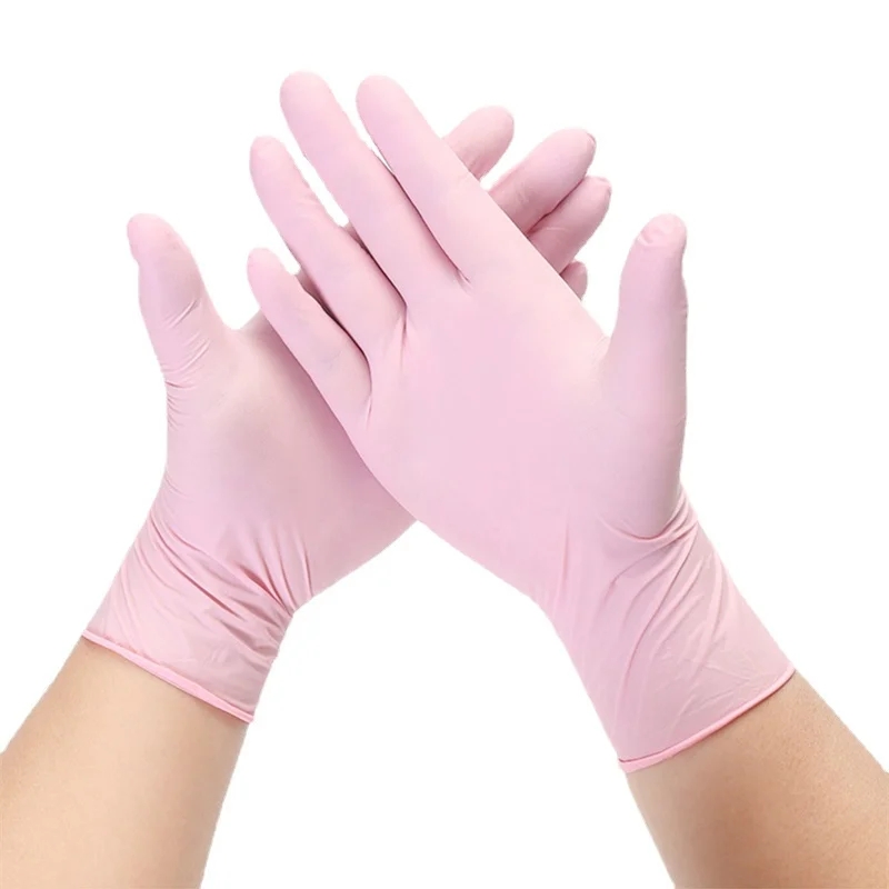 20/50/100PCS สีชมพูถุงมือไนไตร - Nitrile Mechanic Glove บทวิจารณ์และราคา