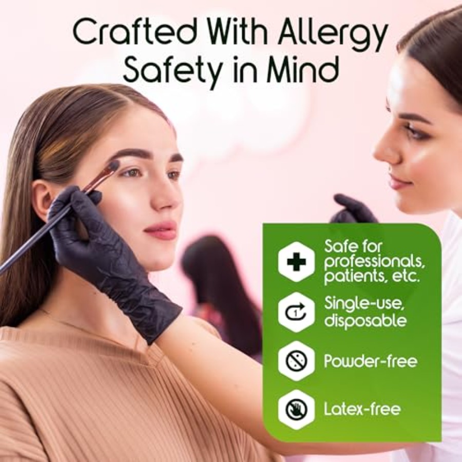 ถุงมือไนไตรล์สีดำแบบยืดได้ Ins - Nitrile Mechanic Glove บทวิจารณ์และราคา