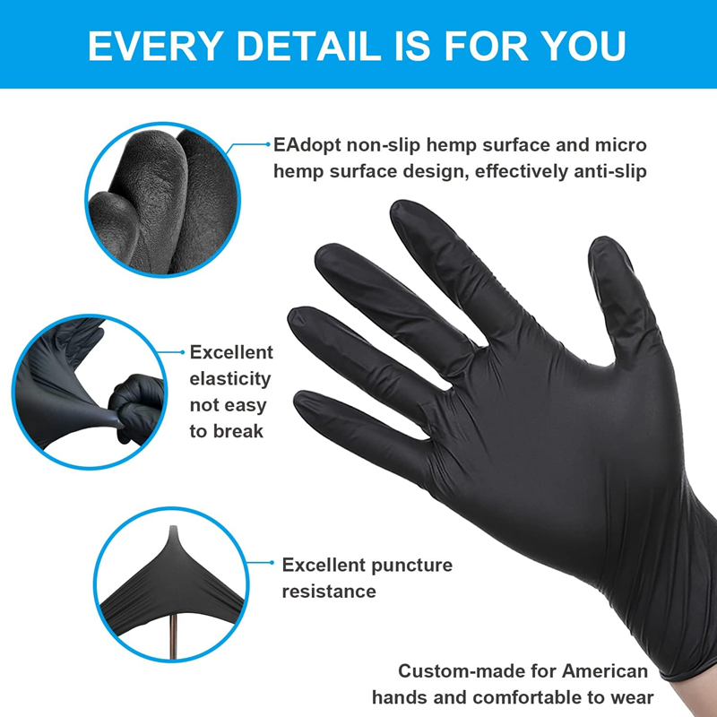 20/50/100PCS ถุงมือไนไตรล์แบบใ - Nitrile Mechanic Glove บทวิจารณ์และราคา