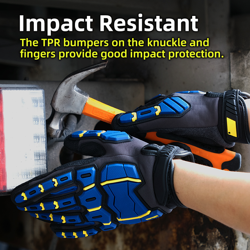 ถุงมือทำงาน TPR ทนทานต่อแรงกระ - Work Glove Impact บทวิจารณ์และราคา