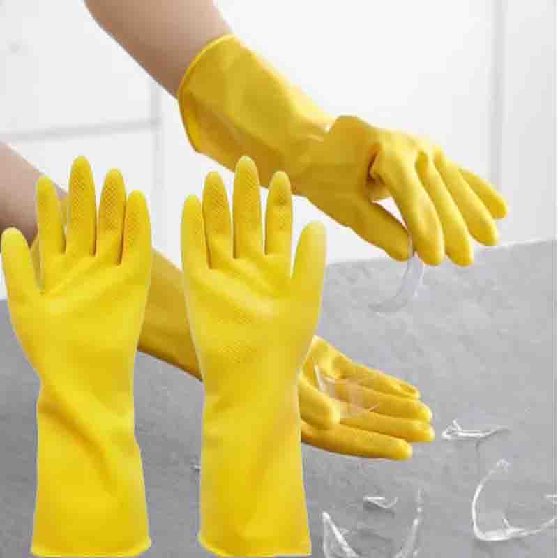ถุงมือทำความสะอาดงานบ้าน 1-10  - Dish Glove Rubber บทวิจารณ์และราคา