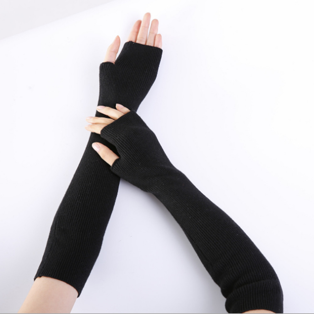 Unisex ผู้ชายผู้หญิง Fingerles - Fingerless Glove Knit บทวิจารณ์และราคา