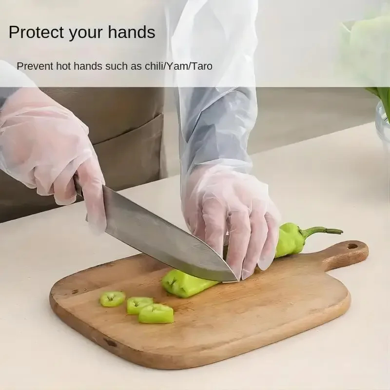 30 ชิ้น ถุงมือป้องกันแขนแบบใช้ - Rubber Glove Cleaning บทวิจารณ์และราคา