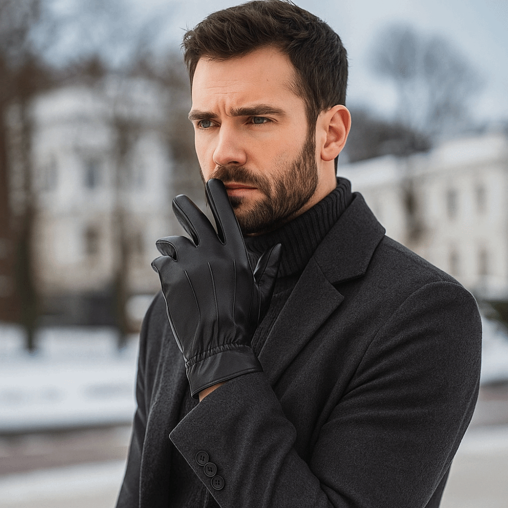 แฟชั่นถุงมือขับรถสีดำพังค์ คูล - Leather Driving Glove บทวิจารณ์และราคา