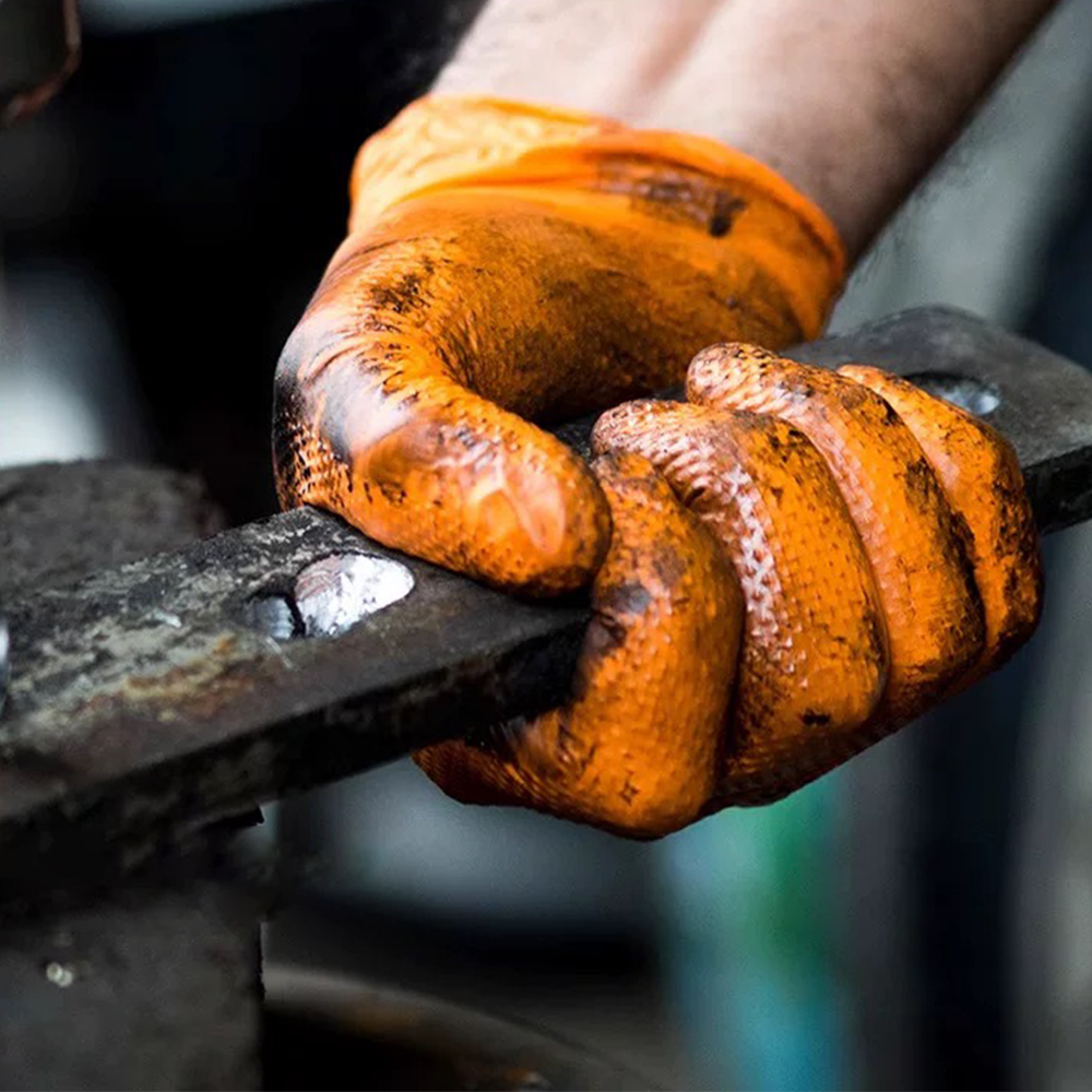 ถุงมือไนไตรล์แบบหนาพิเศษ 8 มิล - Nitrile Mechanic Glove บทวิจารณ์และราคา