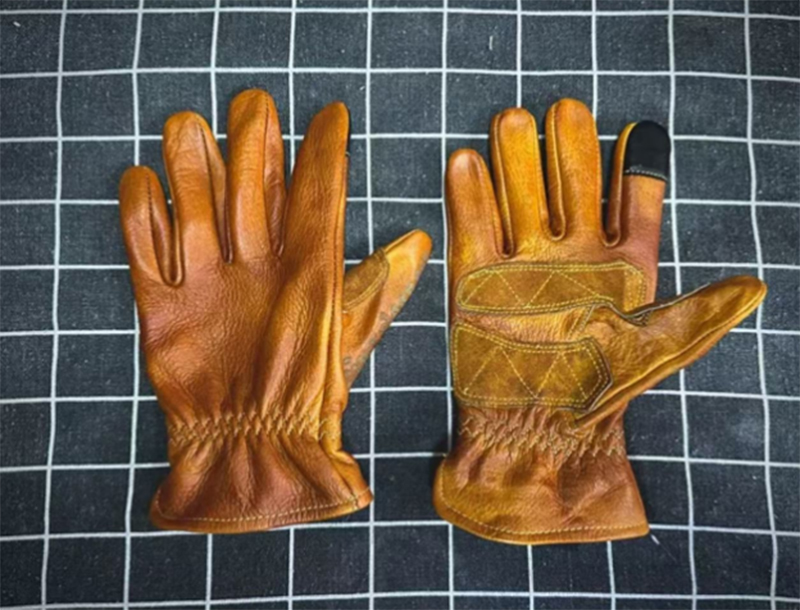 Handmade ของแท้หนัง Retro รถจั - Motorcycle Glove Knuckle บทวิจารณ์และราคา