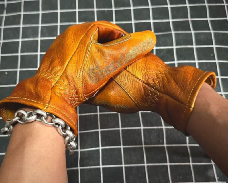 Handmade ของแท้หนัง Retro รถจั - Motorcycle Glove Knuckle บทวิจารณ์และราคา