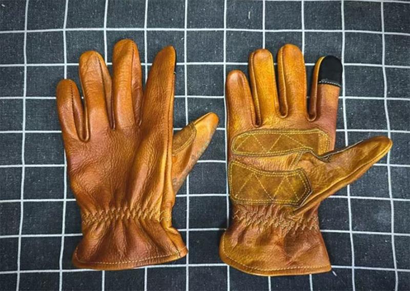Handmade ของแท้หนัง Retro รถจั - Motorcycle Glove Knuckle บทวิจารณ์และราคา