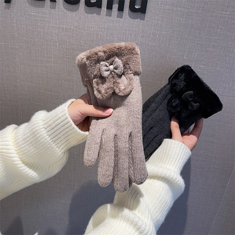 ถุงมือผู้หญิง ผ้าขนสัตว์บุซับใ - Wool Glove Lined บทวิจารณ์และราคา
