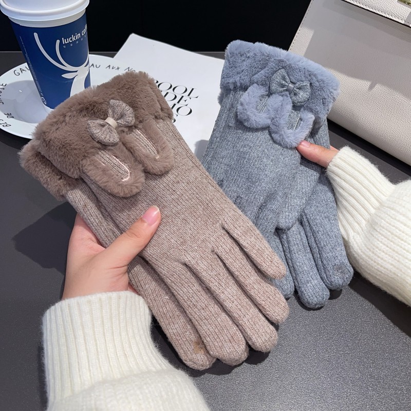 ถุงมือผู้หญิง ผ้าขนสัตว์บุซับใ - Wool Glove Lined บทวิจารณ์และราคา