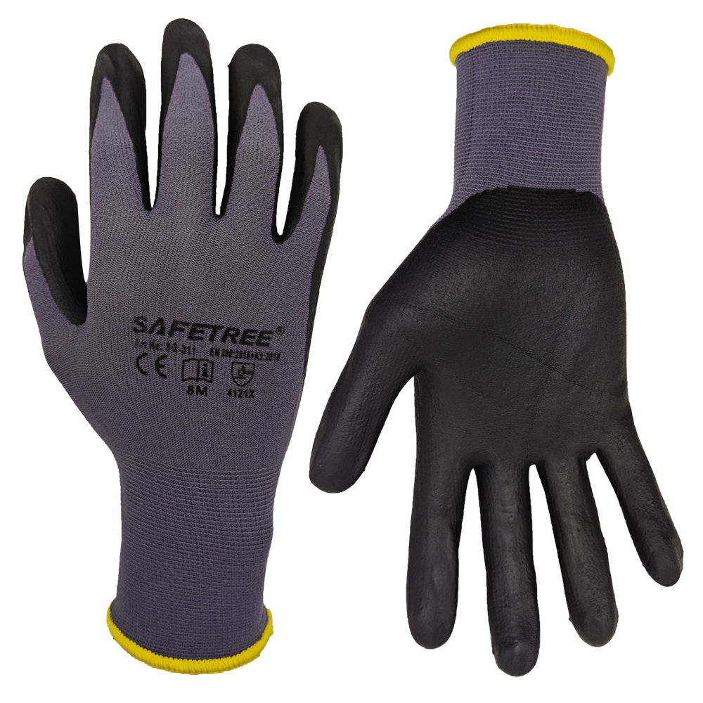 SAFETREE 10 คู่ CE ไนลอนถุงมือ - Nitrile Mechanic Glove บทวิจารณ์และราคา
