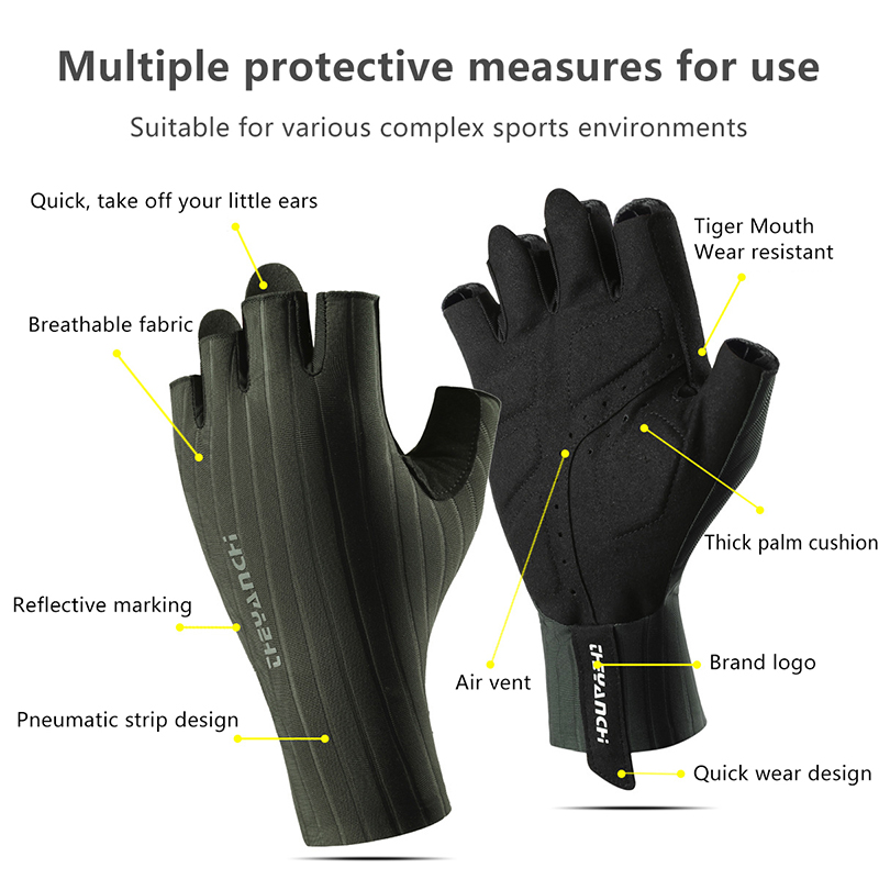 ถุงมือปั่นจักรยานแบบครึ่งนิ้วร - Cycling Glove Padded บทวิจารณ์และราคา
