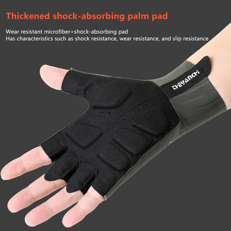 ถุงมือปั่นจักรยานแบบครึ่งนิ้วร - Cycling Glove Padded บทวิจารณ์และราคา
