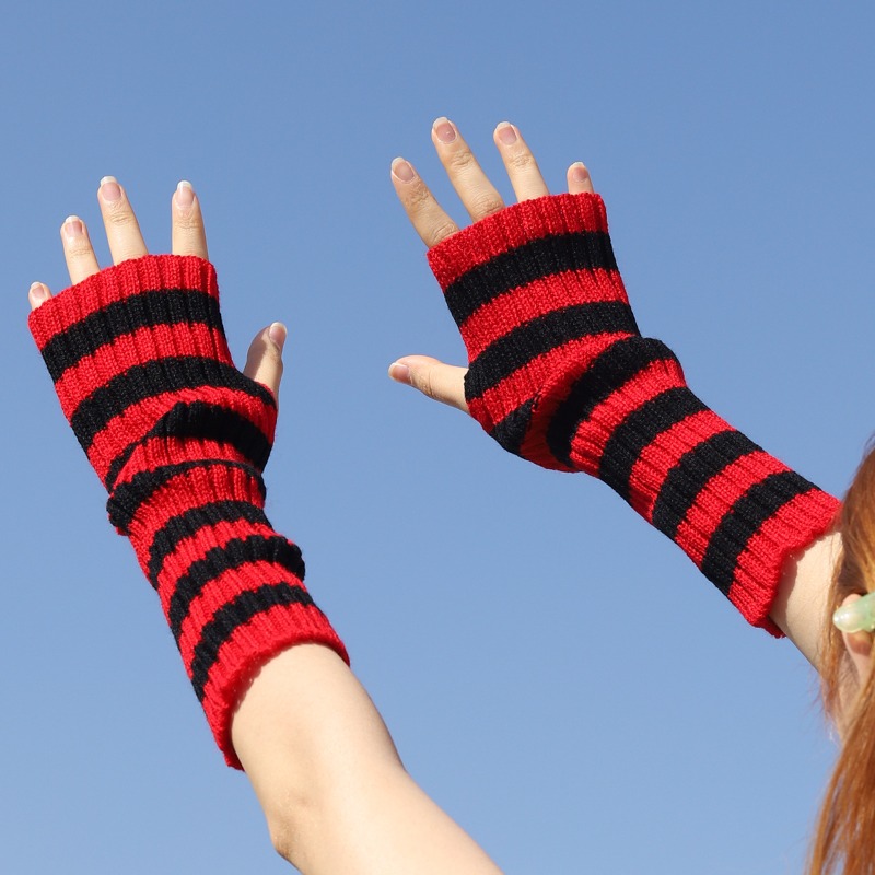 ผู้หญิงถัก Fingerless แขนแขนสไ - Fingerless Glove Knit บทวิจารณ์และราคา