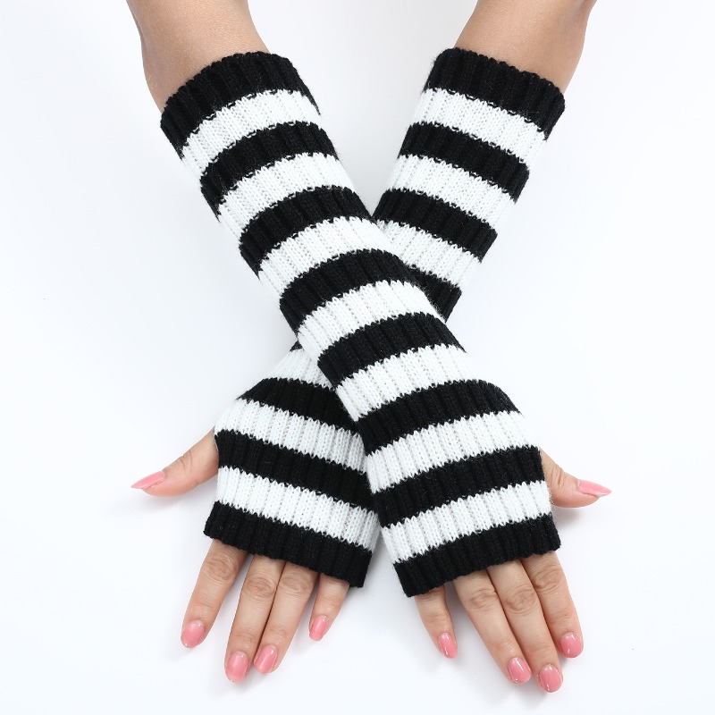 ผู้หญิงถัก Fingerless แขนแขนสไ - Fingerless Glove Knit บทวิจารณ์และราคา