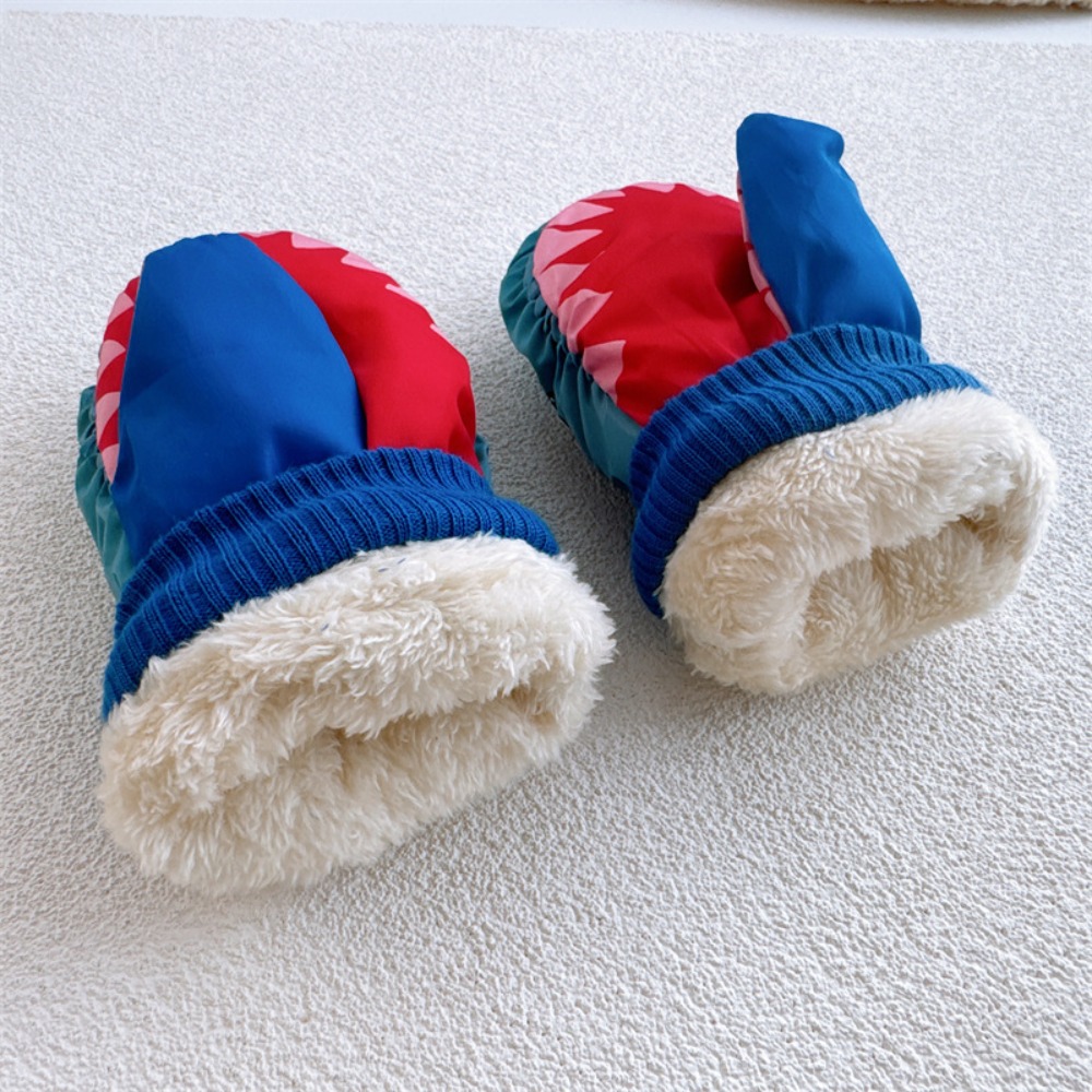 การ์ตูนเด็กถุงมือสกีลายฉลามอบอ - Ski Glove Waterproof บทวิจารณ์และราคา