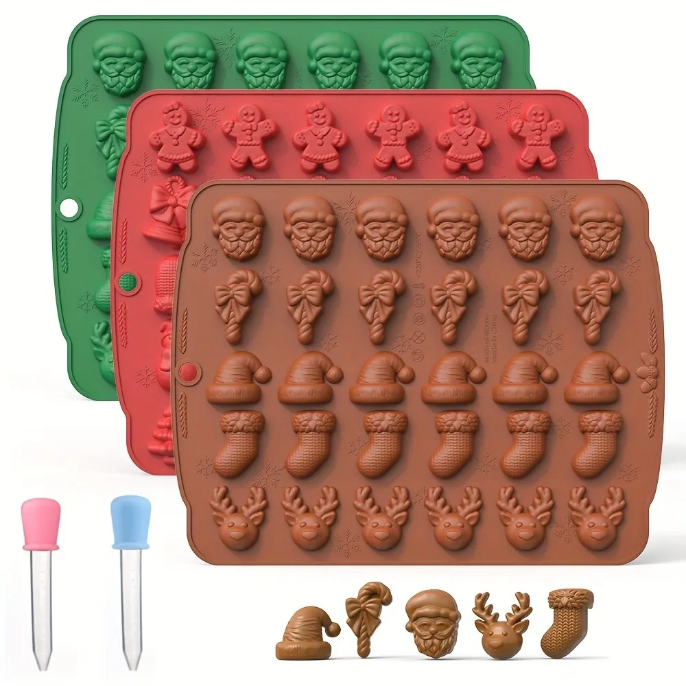 คริสต์มาสซิลิโคนช็อกโกแลตแม่พิ - Oven Mitt Silicone บทวิจารณ์และราคา
