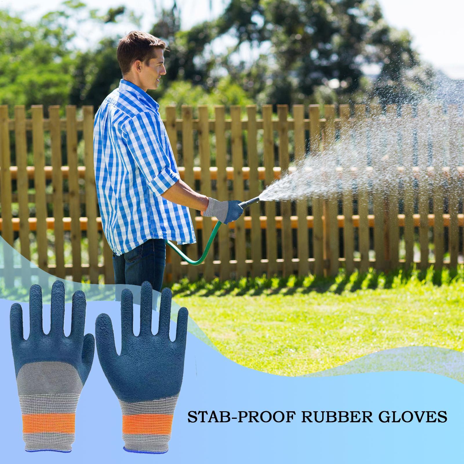 ถุงมือทำสวน ถุงมือยางลาเท็กซ์ก - Gardening Glove Waterproof บทวิจารณ์และราคา
