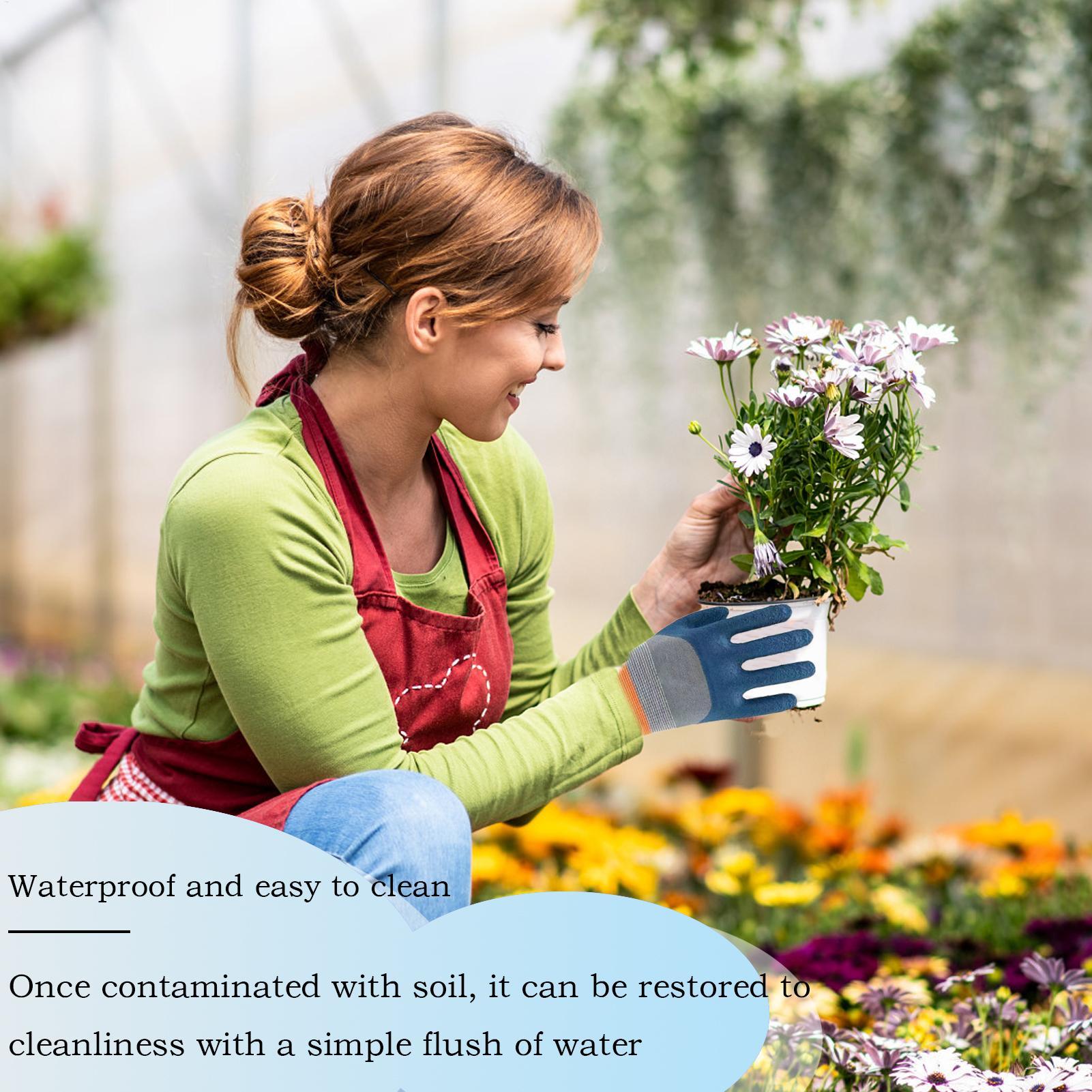 ถุงมือทำสวน ถุงมือยางลาเท็กซ์ก - Gardening Glove Waterproof บทวิจารณ์และราคา