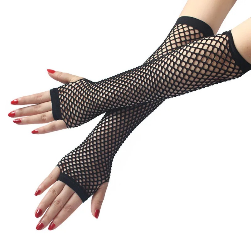 ถุงมือยาวแบบตาข่ายสีนีออนสำหรั - Fingerless Glove Knit บทวิจารณ์และราคา
