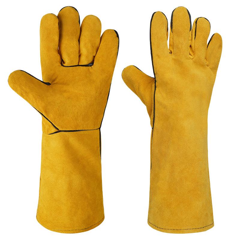 1 คู่ 40 ซม. ถุงมือหนังสำหรับง - Heat Resistant Glove บทวิจารณ์และราคา
