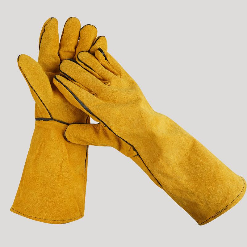 1 คู่ 40 ซม. ถุงมือหนังสำหรับง - Heat Resistant Glove บทวิจารณ์และราคา