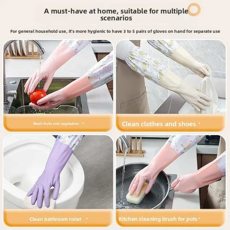 ถุงมือล้างจานกันน้ำสำหรับฤดูหน - Dish Glove Rubber บทวิจารณ์และราคา