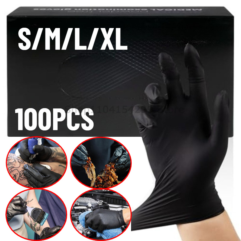 ถุงมือไนไตรล์กันน้ำแบบใช้แล้วท - Nitrile Mechanic Glove บทวิจารณ์และราคา
